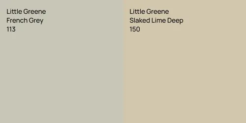 113 French Grey vs 150 Slaked Lime Deep