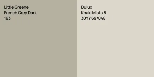 163 French Grey Dark vs 30YY 69/048 Khaki Mists 5