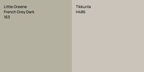 163 French Grey Dark vs H486 