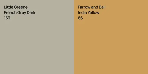 163 French Grey Dark vs 66 India Yellow