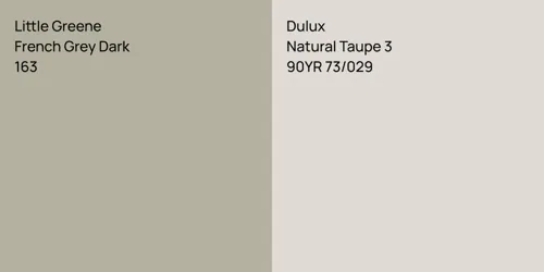 163 French Grey Dark vs 90YR 73/029 Natural Taupe 3