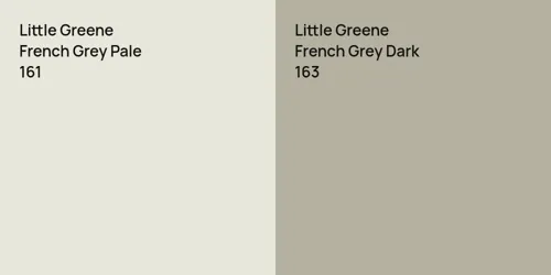 161 French Grey Pale vs 163 French Grey Dark