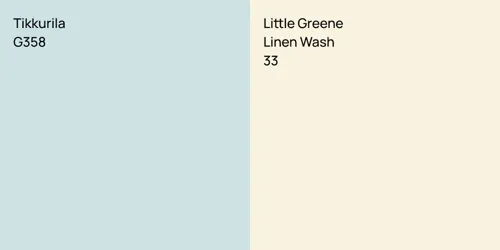 G358  vs 33 Linen Wash
