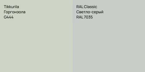G444 Горгонзола vs RAL 7035 Светло-серый