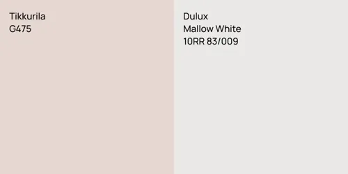 G475 null vs 10RR 83/009 Mallow White