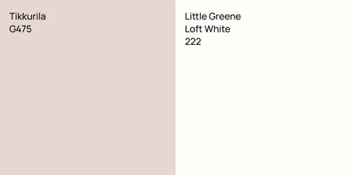 G475 null vs 222 Loft White