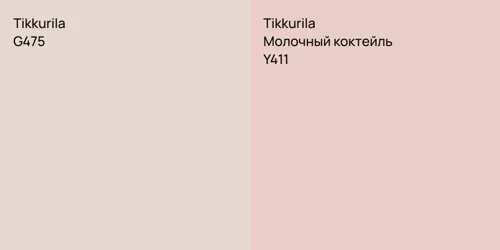 G475 null vs Y411 Молочный коктейль