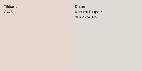 G475 null vs 90YR 73/029 Natural Taupe 3