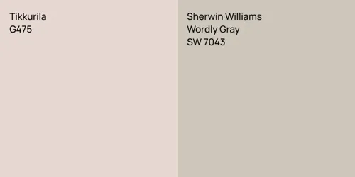 G475 null vs SW 7043 Wordly Gray