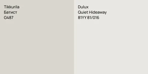 G487 Батист vs 81YY 81/016 Quiet Hideaway