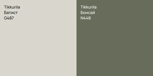 G487 Батист vs N448 Бонсай