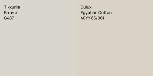 G487 Батист vs 40YY 65/061 Egyptian Cotton