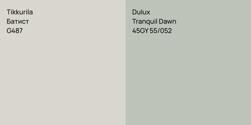 G487 Батист vs 45GY 55/052 Tranquil Dawn