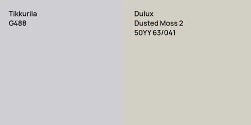 G488  vs 50YY 63/041 Dusted Moss 2