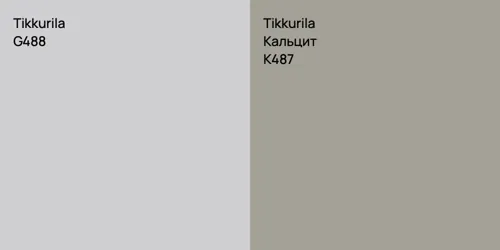 G488 vs K487 Кальцит