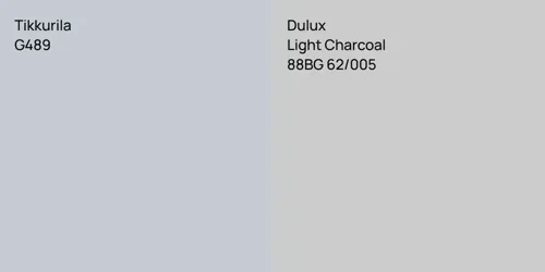 G489 vs 88BG 62/005 Light Charcoal
