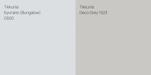 G500 Бунгало (Bungalow) vs Deco Grey 1923 null
