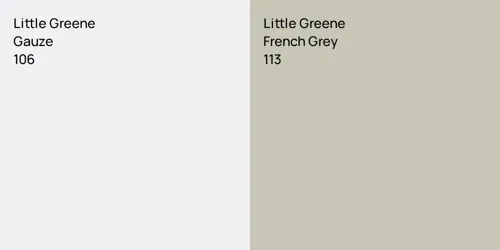 106 Gauze vs 113 French Grey