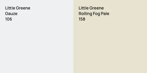 106 Gauze vs 158 Rolling Fog Pale