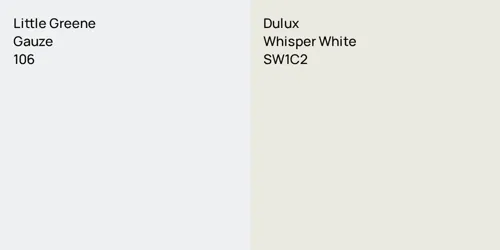 106 Gauze vs SW1C2 Whisper White