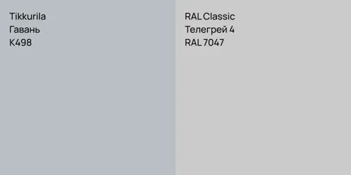 K498 Гавань vs RAL 7047 Телегрей 4