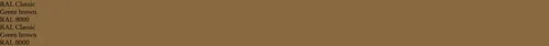 RAL 8000  Green brown vs RAL 8000  Green brown