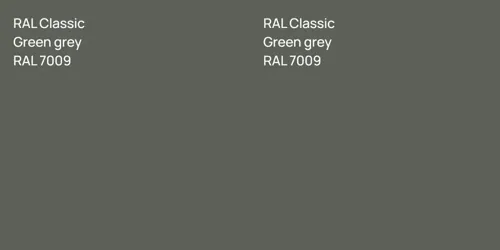 RAL 7009  Green grey vs RAL 7009  Green grey