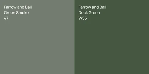 47 Green Smoke vs W55 Duck Green