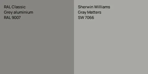 RAL 9007  Grey aluminium vs SW 7066 Gray Matters