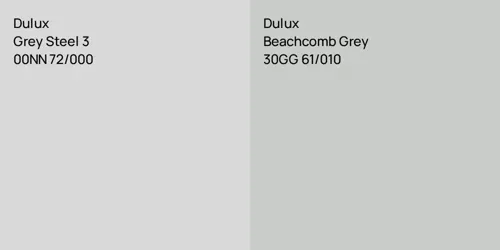 00NN 72/000 Grey Steel 3 vs 30GG 61/010 Beachcomb Grey