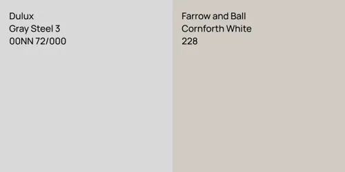 00NN 72/000 Grey Steel 3 vs 228 Cornforth White