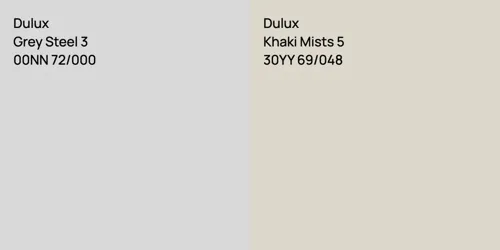 00NN 72/000 Grey Steel 3 vs 30YY 69/048 Khaki Mists 5