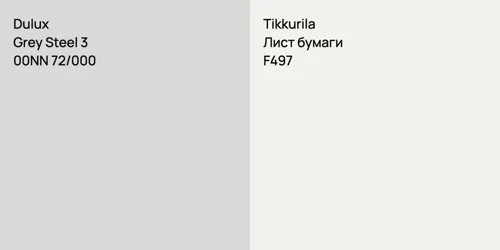 00NN 72/000 Grey Steel 3 vs F497 Лист бумаги