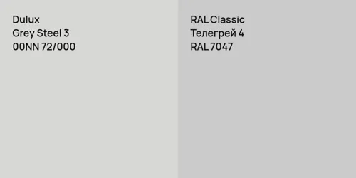 00NN 72/000 Grey Steel 3 vs RAL 7047 Телегрей 4