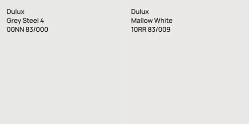 00NN 83/000 Grey Steel 4 vs 10RR 83/009 Mallow White