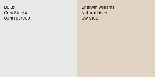00NN 83/000 Grey Steel 4 vs SW 9109 Natural Linen