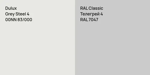 00NN 83/000 Grey Steel 4 vs RAL 7047 Телегрей 4