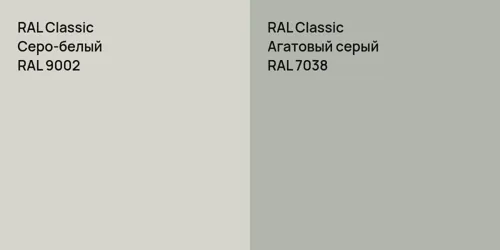 RAL 9002 Серо-белый vs RAL 7038 Агатовый серый