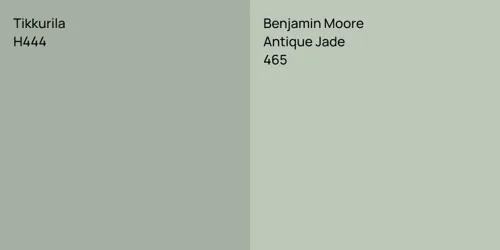 H444 null vs 465 Antique Jade