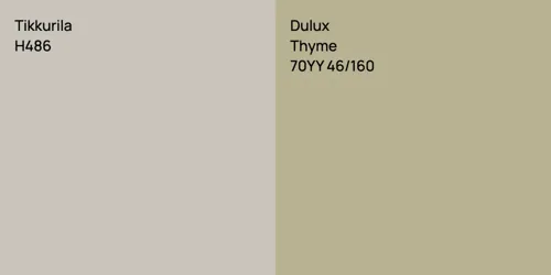 H486  vs 70YY 46/160 Thyme
