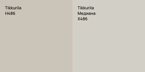 H486  vs X486 Медиана