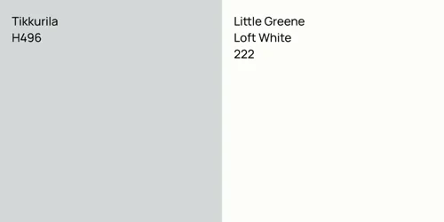 H496 null vs 222 Loft White