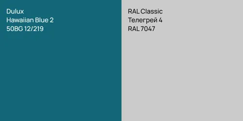 50BG 12/219 Hawaiian Blue 2 vs RAL 7047 Телегрей 4
