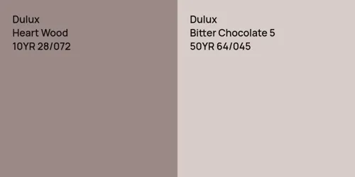 10YR 28/072 Heart Wood vs 50YR 64/045 Bitter Chocolate 5