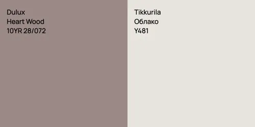 10YR 28/072 Heart Wood vs Y481 Облако