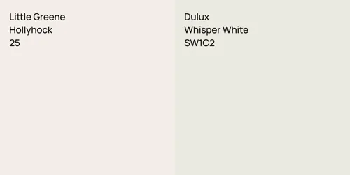 25 Hollyhock vs SW1C2 Whisper White
