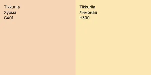 G401 Хурма vs H300 Лимонад