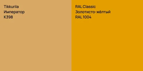 K398 Император vs RAL 1004 Золотисто-жёлтый