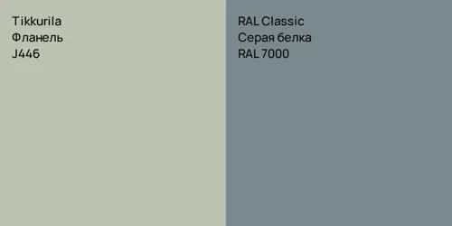 J446 Фланель vs RAL 7000 Серая белка
