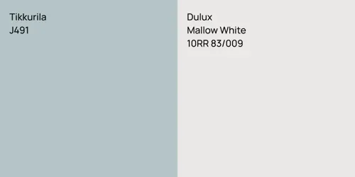 J491  vs 10RR 83/009 Mallow White